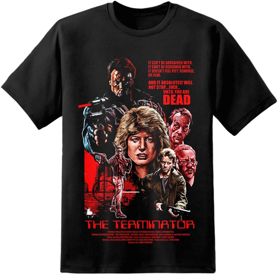 Terminator Movie Retro Poster - T Shirt Cyberdyne Systems Skynet