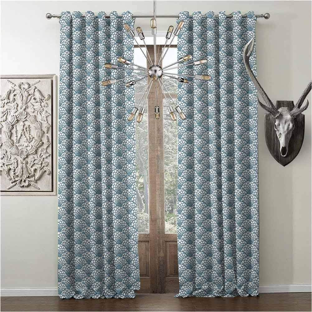 Hengshu Cortinas con ojales para recámara, velero, cortina con patrón