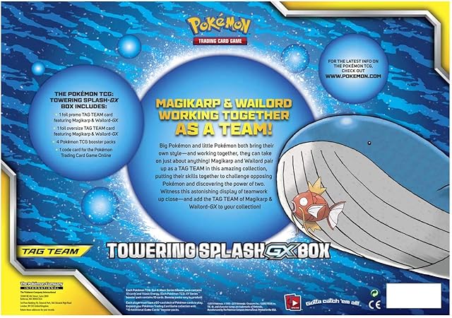 Pokemon Tcg Towering Splash Gx Box