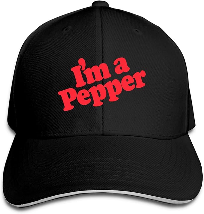 I m A Pepper Baseball Caps Adjustable Sandwich Caps For Sports Trucker Hat Fun Hat Caps Black At 