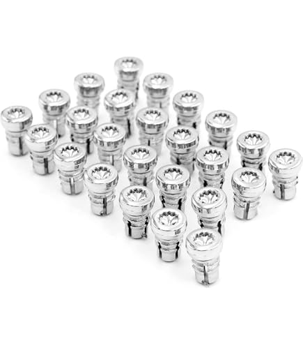 50 Pcs Gloss Black Wheel Rim Rivets – 7.6mm Plastic Nut Replacement Clips