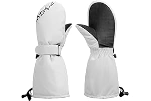 Yidomto Ski Mittens & Snow Gloves for Men Women Kids - Touchscreen Waterproof Thermal Insulated Winter Gloves for Skiing, Snowboarding and Cold Weather