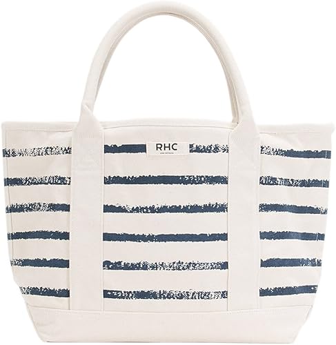 Amazon ロンハーマン Ron Herman トートバッグ ボーダー メンズ レディース ロンハーマンカフェ 限定 Navy ネイビー Rhc Limited Bag ロンハーマン Ron Herman トートバッグ