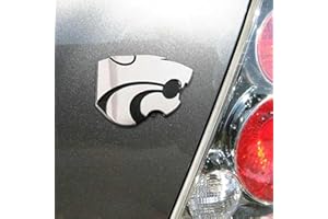 Elektroplate Kansas State University Wildcats Powercat College Chrome Plated Premium Metal Car Truck Motorcycle Emblem