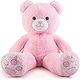 ZGXIONG Big Teddy Bear 3 Feet Giant Valentine Stuffed Animals Pink Large Teddy Bear Stuffed Animal Huge Stuffed Bear Plush Toy for Girlfriend Women Kids for Valentines Birthday