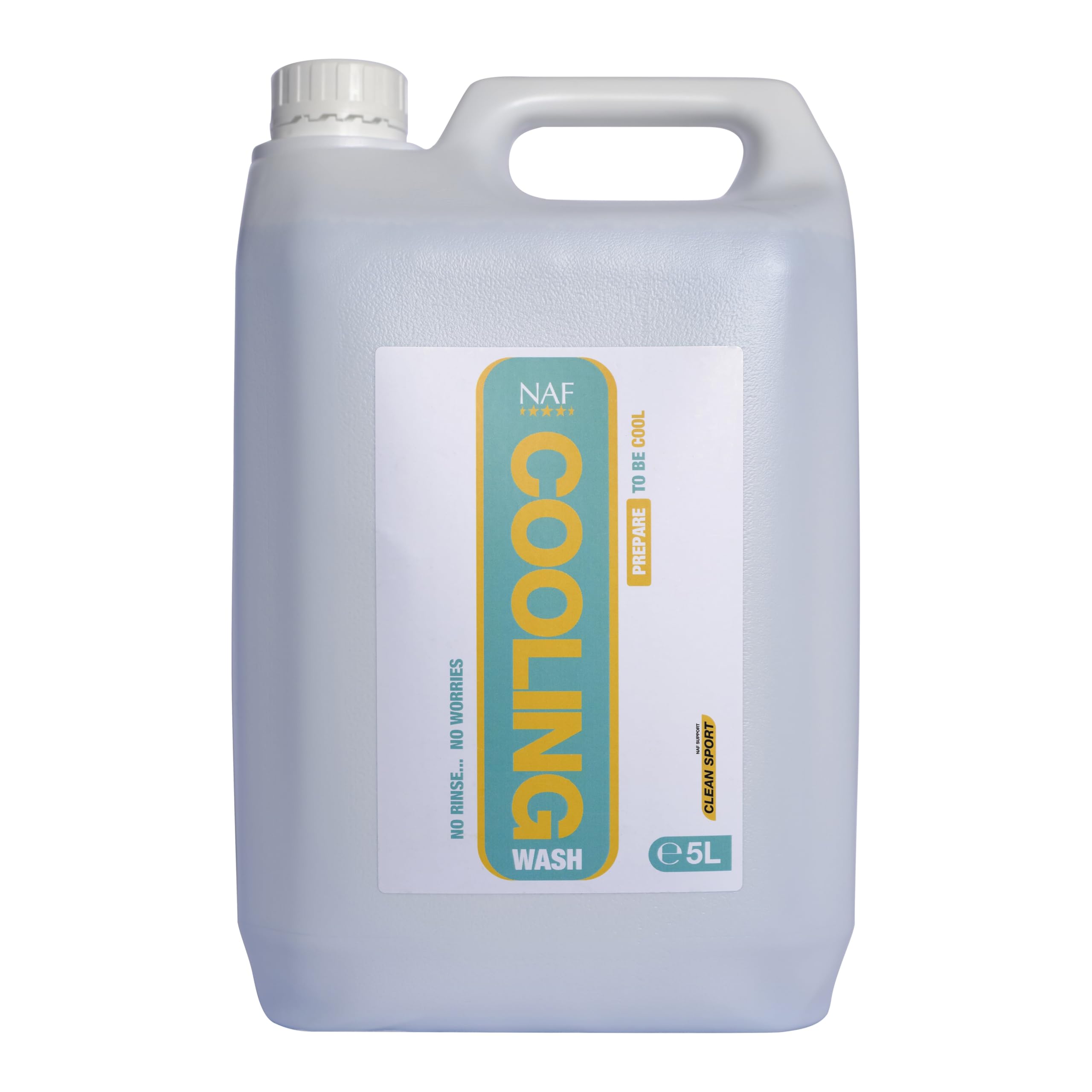 NAF Cooling Wash 5L – No-Rinse Post-Exercise Wash for Horses – Soothes, Cools & Refreshes Tired Muscles – With Natural Peppermint & Menthol – Ideal After Training or Competition