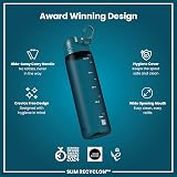 Ion8 Water Bottle 500 ml Leak Proof BPA Free Hygienic Flip Cover Teal view 6