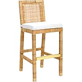 TOV Furniture Amara Natural Rattan Bar Stool