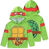 Nickelodeon Teenage Mutant Ninja Turtles TMNT Raphael Boys Long Sleeve Hooded Shirt for Big Kids