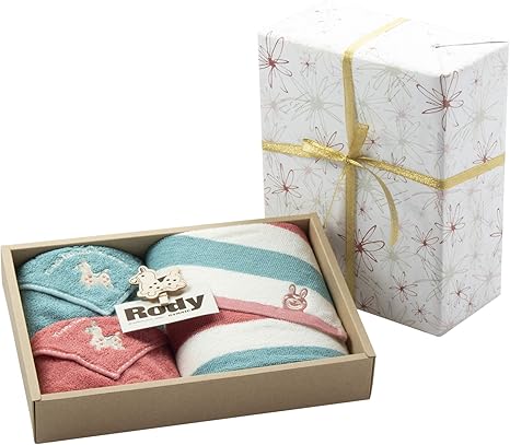 Amazon Co Jp 包装紙ラッピング済 タオルギフトセット フェイスタオル 約34 80cm タオルハンカチ 約25 25cm ロディ 木製クリップ付き 包装紙メッセージフラワー ホーム キッチン