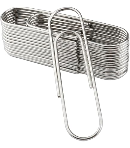 60 Pcs Large Colorful Paper Clips - 4 Inch Jumbo Metal Clips For Office & School