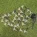 LEVIITEC Reindeer Garden Decorations Lights, Solar Outdoor String Lights with Light Sensor 30 LED 19.7ft 8 Modes for Holiday Party Outdoor Decorations Waterproof Multicolor