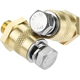 Battery Terminal Connectors, Battery Post Terminals, 3/8-16 Top or Side | Post Thread Terminal Charging Post Extender Adaptor Compatible with GM and Other Accessories to Battery 2Pcs