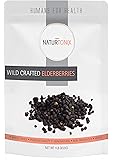 Dried Elderberries 100% Natural European Whole Wild Crafted Elder Berry Sambucus Nigra 1 Pound Resealable Pouch