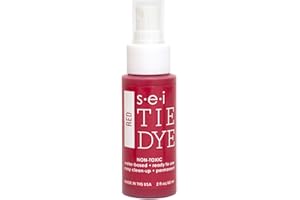 S·E·I S.E.I. Red Tie Dye Spray Bottle: 2oz. Non Toxic Fabric Dye Spray, DIY Permanent Clothing Dye, One Step, Ready to Use Tie Dye Supplies
