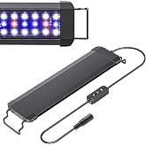 Pawfly 11 W Terrarium Light for 12" to 18" Terrarium Extendable Reptile Tank Light with Full Spectrum Brilliant White Blue Red Lights with Day &amp; Night Modes and Adjustable Brightness