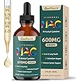 Geeoasis Liposomal Liquid NAC Supplement N-Acetyl Cysteine Drops, N Acetyl Cysteine 600 mg with Quercetin & Zinc for Adults & Kids, Liver & Lung Support, Antioxidant, Immune & Skin Health, 2 Fl Oz