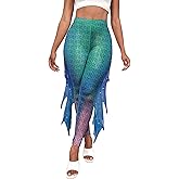 color cosplayer Mermaid Yoga Print Leggings for Women Plus Size Fish Scale High Waisted Pants Halloween Costume Tights