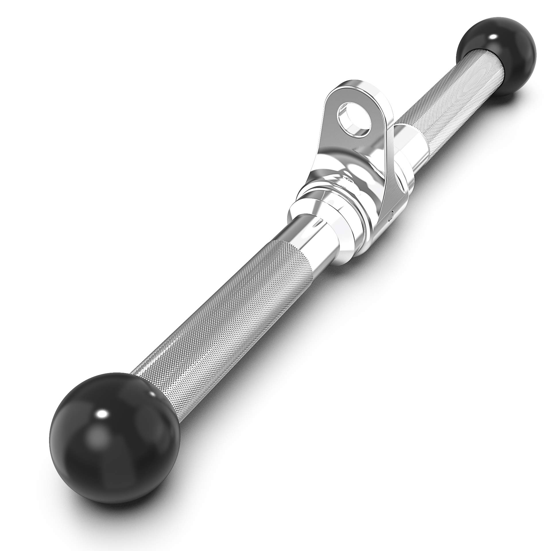 Synergee Straight Bar Cable Attachment. Universal Attachment for Cable Machines. Pull Down/Press Down Bar Accessory. Available Sizes 12”, 14” and 20”