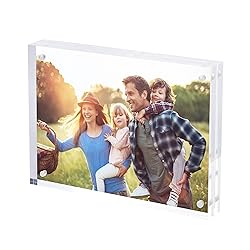 SimbaLux Magnetic Acrylic Picture Photo Frame 6x8