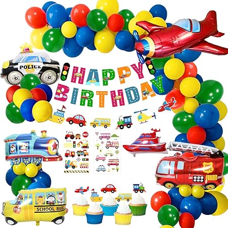 Mmtx Anniversaire Decorations Ballon Joyeux Anniversaire Banniere Vehicules De Transport Aluminium Ballons Avion Train Voiture De Police Yacht Camion De Pompier Pour Garcon Douche D Anniversaire Amazon Fr Jeux Et Jouets Mmtx Anniversaire Decorations Ballon Joyeux Anniversaire Banniere Vehicules De Transport Aluminium Ballons Avion Train Voiture De Police Yacht Camion De Pompier Pour Garcon Douche D Anniversaire Amazon Fr Jeux Et Jouets
