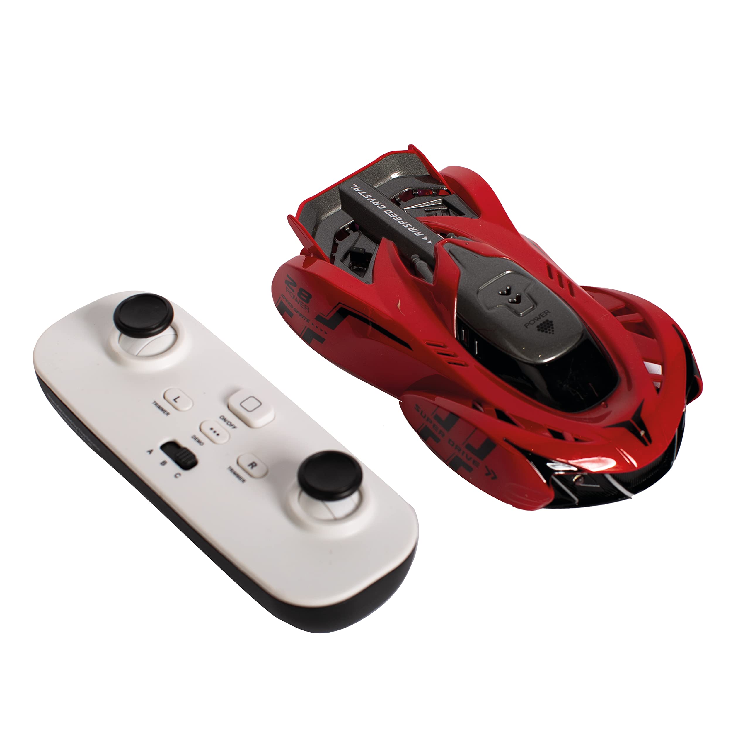 RED5 Wall Climbing Super Car in Red with Vacuum Suction Tech and IR Controller