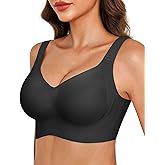 Popilush Bras for Women Wireless Seamless Push Up Bra No Underwire Comfy Supportive Tshirt Bralette