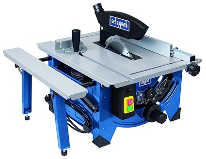 Scheppach Tischkreissäge HS80 (1200W, Sägeblatt Ø 210mm, Schnitthöhe 48mm, Tischgröße 525 x 400 mm)