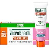 TheraBreath Sensitive Toothpaste, Gentle Mint, 4 oz, 2-Pack | 24/7 Sensitivity Relief, SLS Free, No Sulfates, With Fluoride f
