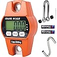 Outmate 660lb/300kg Digital Crane Scale - Compact LCD Handheld Hanging Scale for Garage, Farm, Hunting, Fishing & More(300kg/