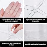 DDSHUN 6 Pack Food Cover Mesh Umbrella Tents 14x14 inch Fly Mosquito Net view 3