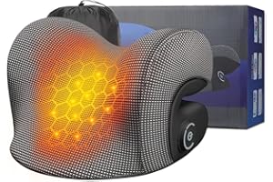 UPALLED Wireless Heated Neck Stretcher for Pain Relief, Portable Cordless Neck Shoulder Cervical Traction Device with Graphene Heating Pad No Smell Magnetic Therapy Case Relaxer for TMJ Migraine Spine Alignme