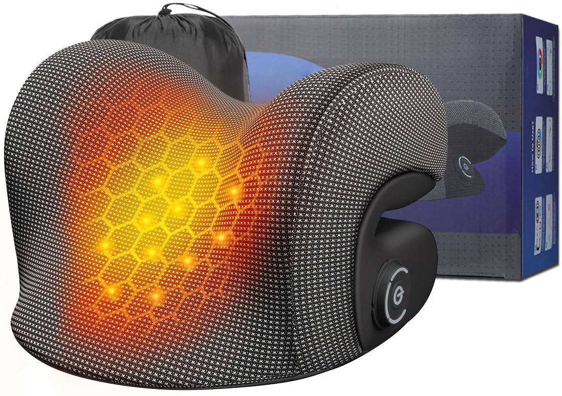 Photo 1 of Wireless Heated Neck Stretcher for Pain Relief, Portable Cordless Neck Shoulder Cervical Traction Device with Graphene Heating Pad No Smell Magnetic Therapy Case Relaxer for TMJ Migraine Spine Alignme