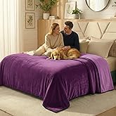 Paw Buddies Waterproof Blanket – 80"x90" Washable Sofa Throw for Couch, Bed or Car – Soft Reversible Protector for Adults, Pets, and Dogs at Home or on The Go