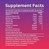 HANQURE Rebound Vitamin B1 B6 B12 C Magnesium 40 Vegan UK Made view 7