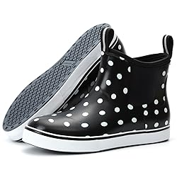 Women's Deck Boots Ankle Rain Boots Fishing Boots