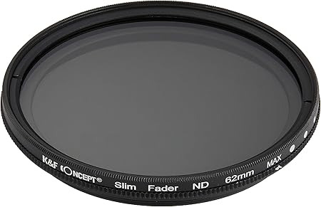 Amazon K F Concept 可変式ndフィルター 62mm Ndx 減光範囲nd2 Nd400 薄枠設計 Kf Ndx62 スカイライト Uvフィルター 通販