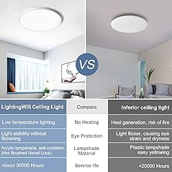 12 Inch LED Flush Mount Ceiling Light