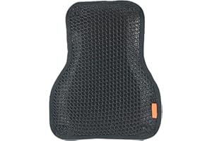 SaferCCTV Motorcycle Seat Cushion Air Cooling 3D Mesh Motorcycle Seat Pad,Butt Protector Pads,Motorcycle Cool Seat Cover,Breathable Motorcycle Seat Cover,Size S