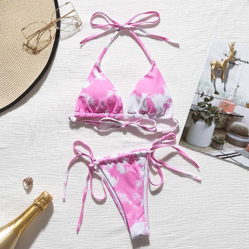 bandeau bikini mit schnürung