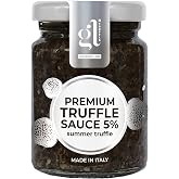 GL TRUFFLE GOURMET LINE - Premium Minced Black Truffle Sauce, 6.4 oz | Larger Size, Salsa Tartufata, Black Truffle Pate, Truffle Zest, An Indulgent Delight, Product of Italy