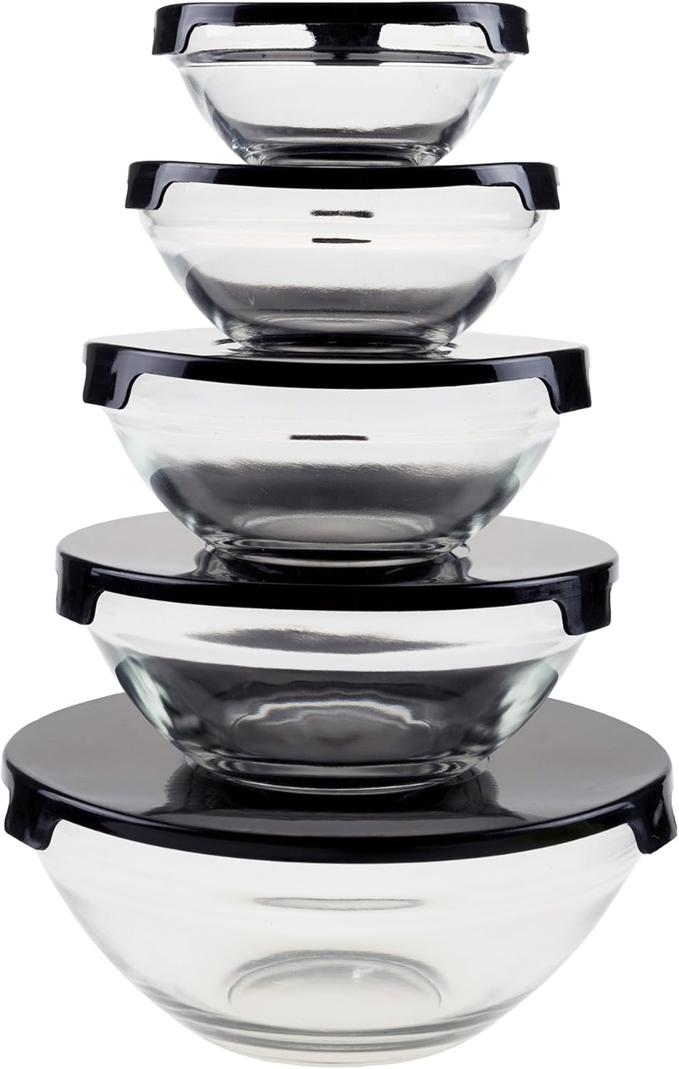 boss round glass food container