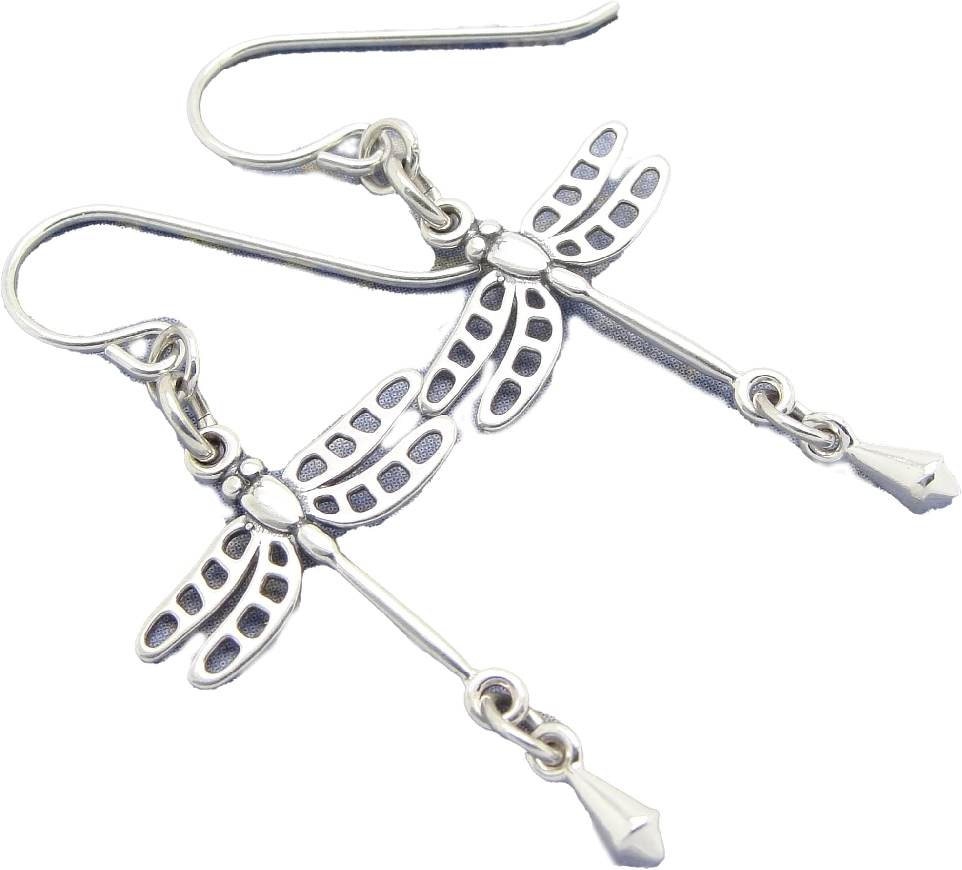 Handmade Dragonfly Earrings in Sterling Silver
