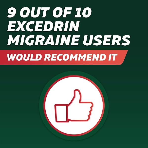 EXCEDRIN MIGRAINE RELIEF CAPLETS FOR MIGRAINE SYMPTOMS, ACETAMINOPHEN 250MG, ASPIRIN 250MG, CAFFEINE 65MG, PAIN RELIEVER, 100 COUNT