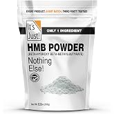 It's Just! - HMB Powder, Beta-Hydroxy Beta-Methylbutyrate, Unflavored, 250g | Calcium HMB, Batch Tested Gluten Free, Non-GMO, Heavy Metal Tested, Keto Friendly