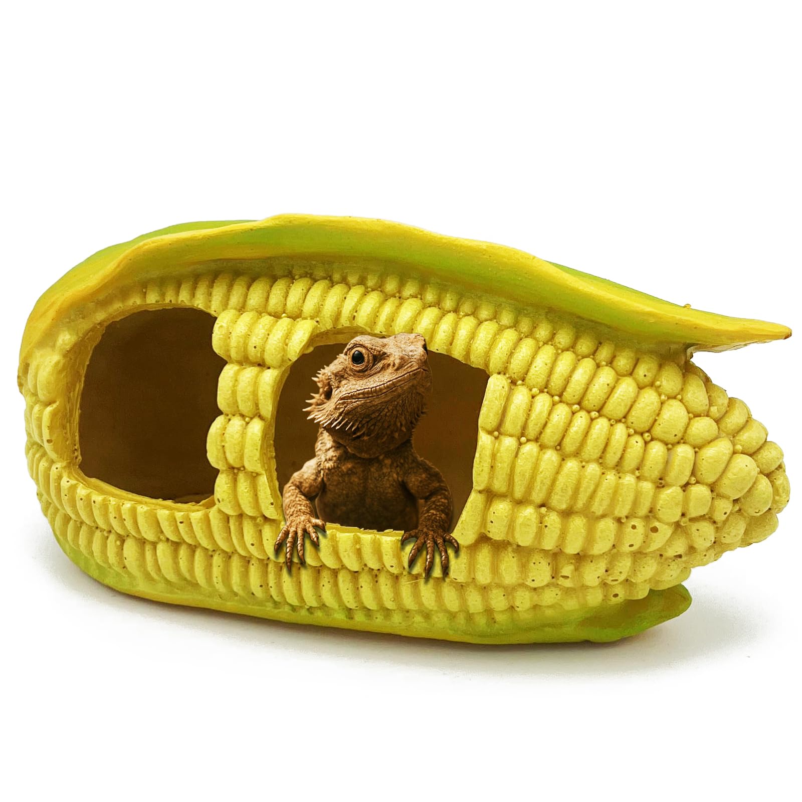 Photo 1 of Bearded Dragon Reptile Hide Caves Corn Lizard Leopard Gecko Hideout Tank Accessories Turtle Snake Décor Amphibian Habitat Tortoise Personalized Decoration