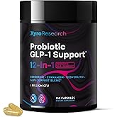 Xyro Research GLP-1 Support Probiotic Weight Loss Supplement - GLP1 Support for Women Men with Berberine - Natural Daily Oral GLP 1 Support Fat Burn Healthy Metabolism Gut Health - Vegan Gluten Free