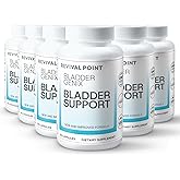 Revival Point Bladdergenix Bladder Control Supplement for Women and Men - for Urinary Urgency and Frequency and Urinary Tract Support (6)