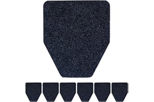 ADEVAR Urinal Mats Commercial Non Slip Splash Mat Floor Urinal Pads for Men Restroom Office Dark Gray 6 Pack for Bathroom Toilet Bulk Washable Disposable Large(17Inch x20.5Inch)