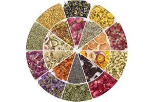 HAIOPS Dried Flowers Soap Making Scents Kits Candle Making, Resin Crafts 20 Bags Dried Flowers